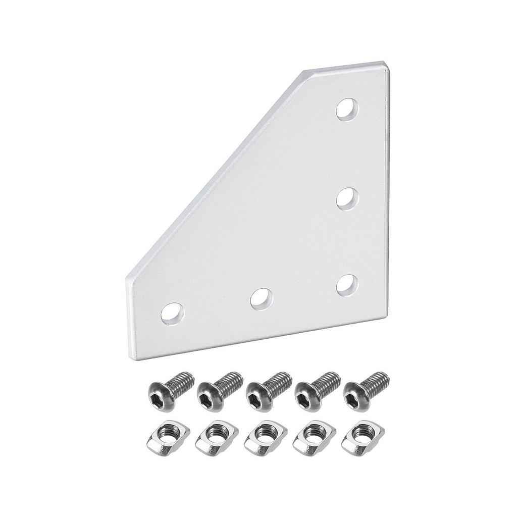 Corner plate L bracket for 2020 Aluminum Extrusion Profile