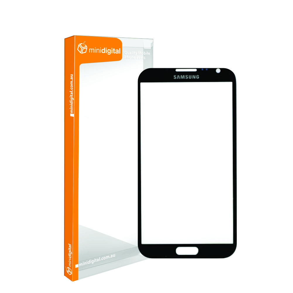 for Samsung Note 2 Black touch screen glass black