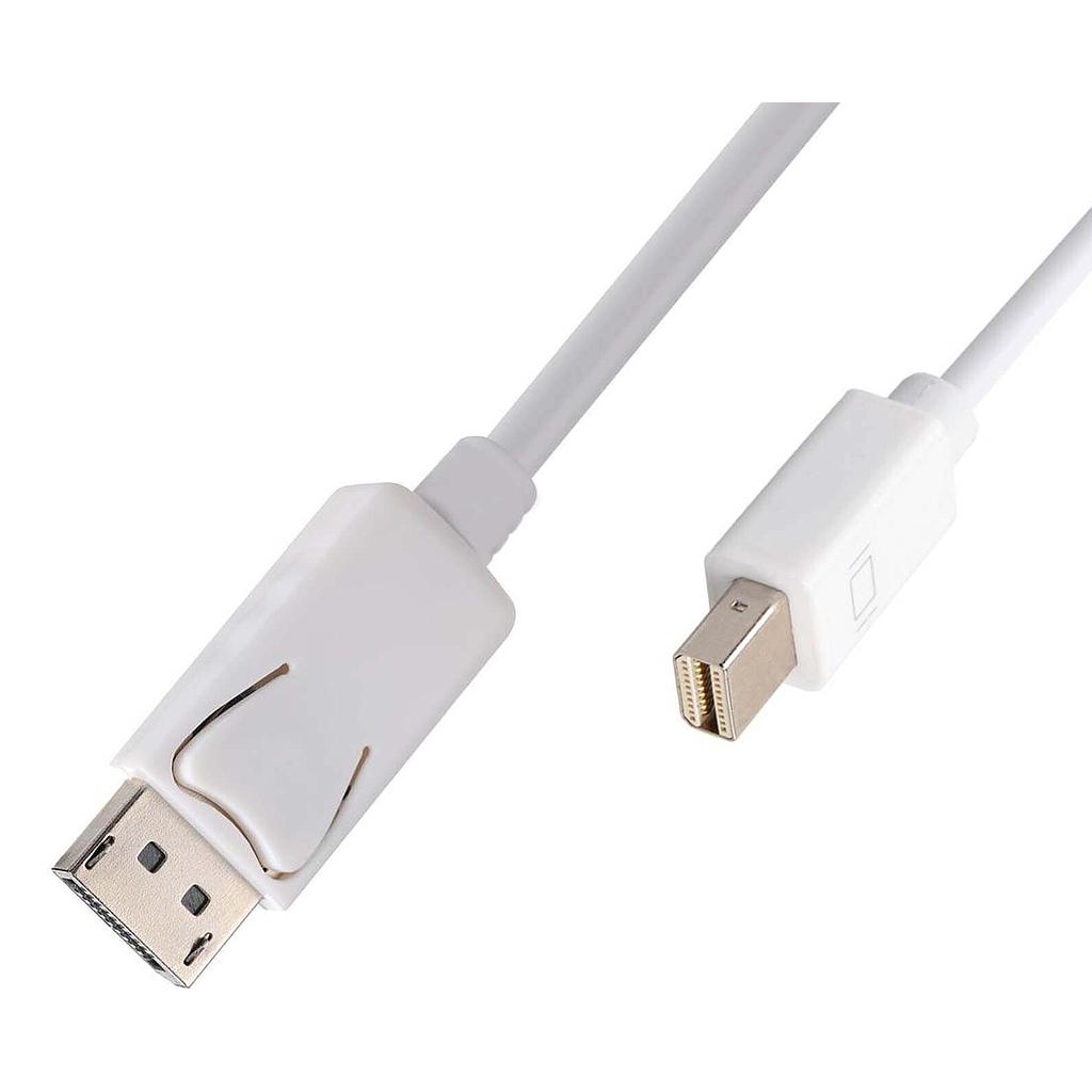 Mini DisplayPort to DisplayPort DP 1.8M Cable For MacBook Pro Air Mac White