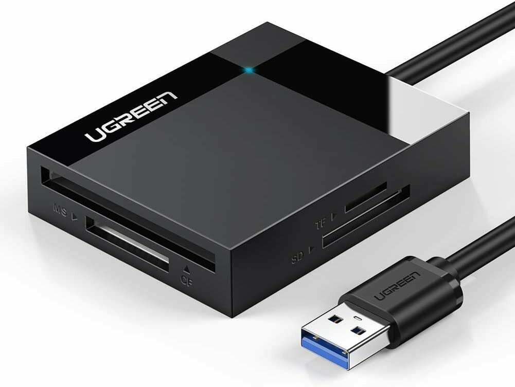 UGREEN USB 3.0 Compact Flash Multi Memory Card Reader For TF SD CF MS Card 5Gbps