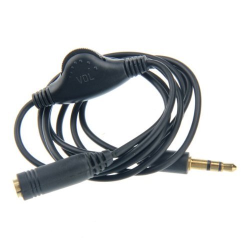 3.5mm M/F Stereo Headphone Audio Extension Cable w/ Volume Control