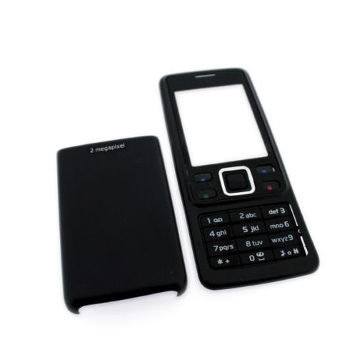 for Nokia 6300 battery cover and housing black english keypad