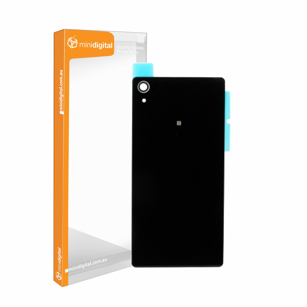 for Sony Xperia Z2 L50W D6502 D6503 Back Rear Glass Battery Cover Case black
