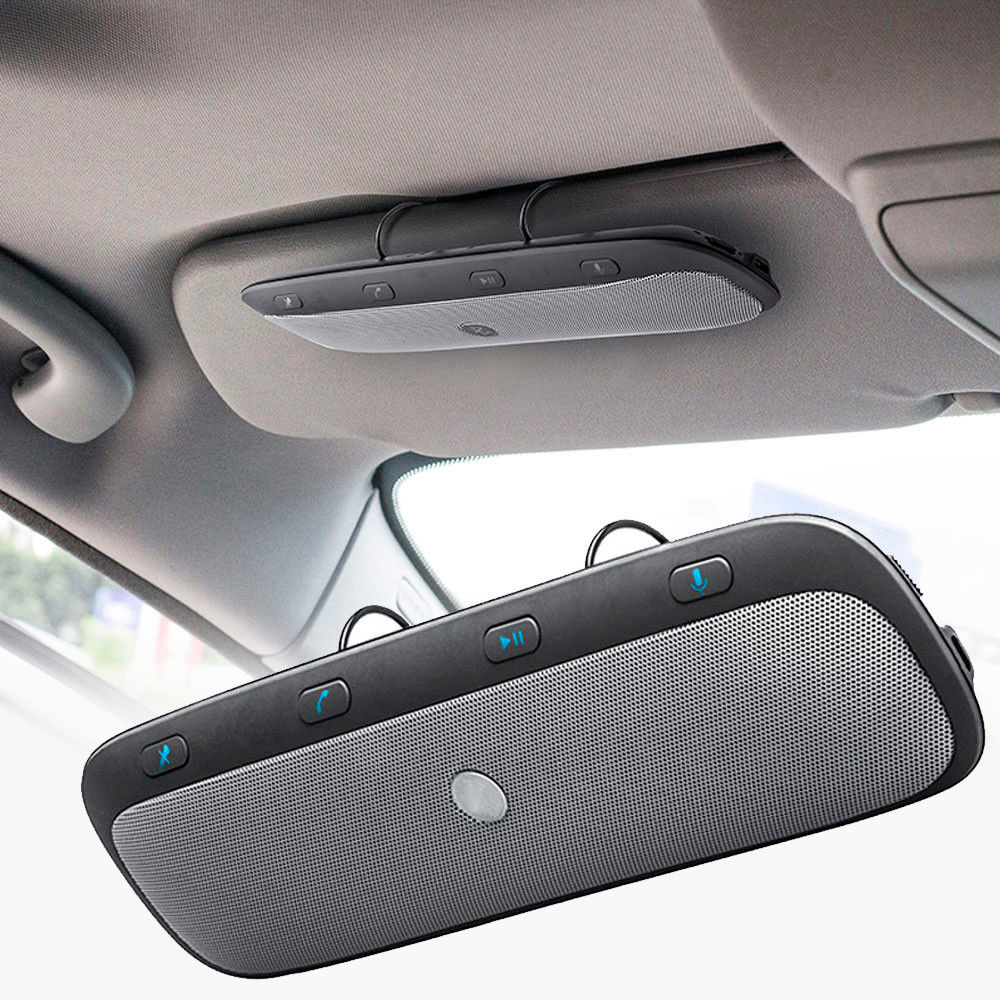 4w Wireless Bluetooth HandsFree Speaker Car Kit Clip Sun Visor for Mobile Phone