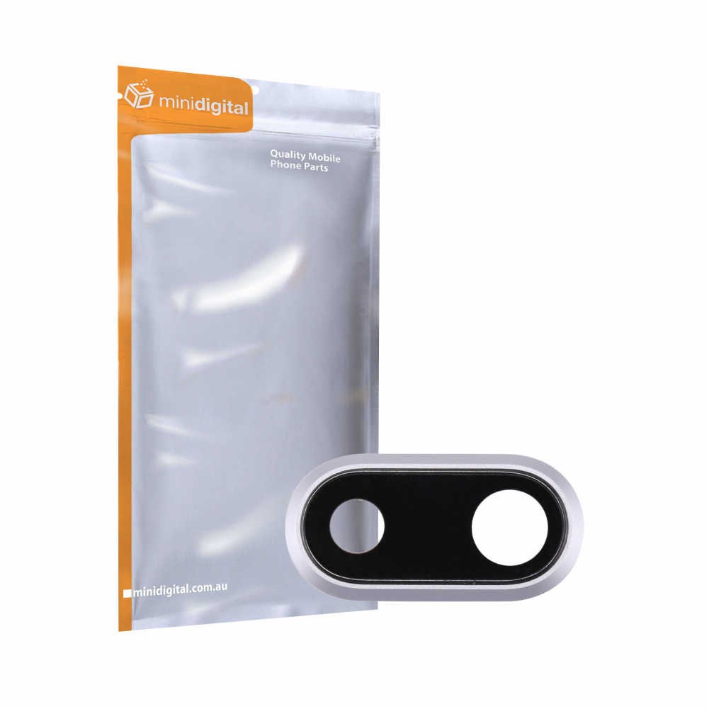 Rear camera lens for iPhone 8 Plus silver white