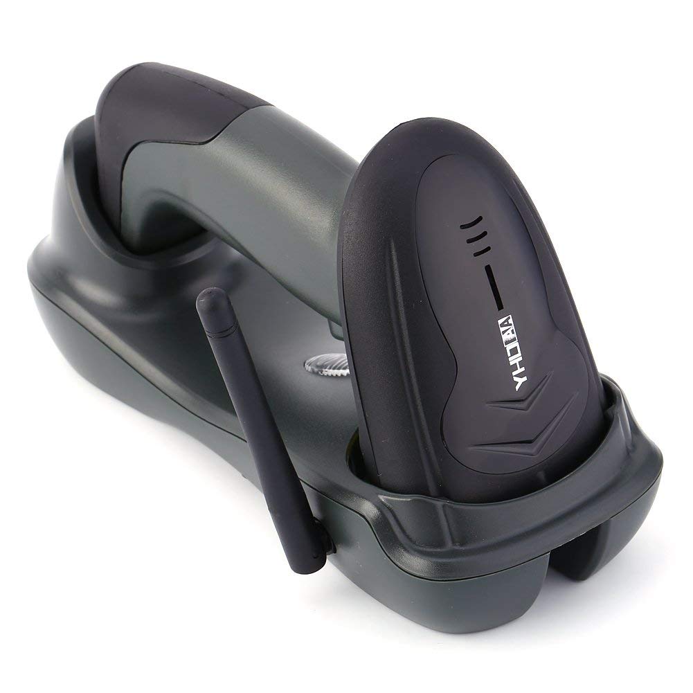 Wireless Cordless Portable Barcode laser Scanner inductive Charging 300M