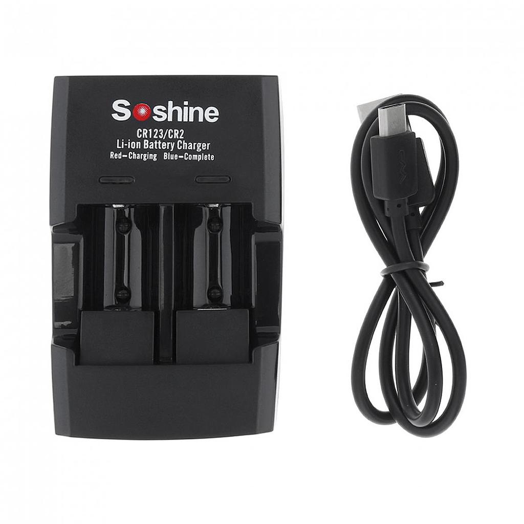 Battery Charger for CR2 CR123 16340 Lithium Li-ion USB