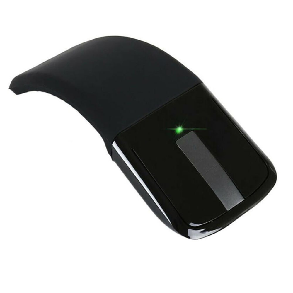 Wireless Folding Mouse Portable Bluetooth Arc Touch Roller Ultra Thin Laser