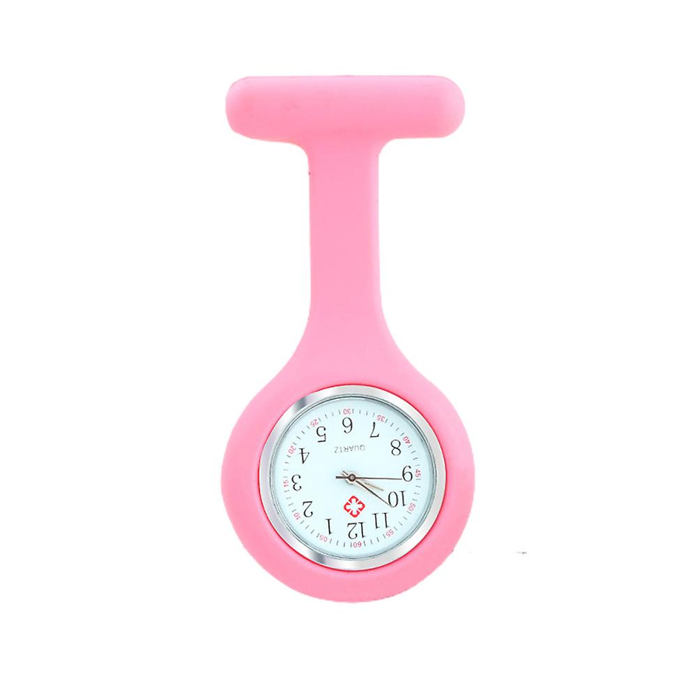 Clip Pin on Face FOB Watch for Doctors Nurses medical pink