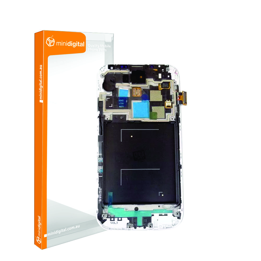 Samsung Galaxy S4 4G I9507v LCD Dig Blue (black) w/ Frame