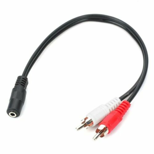 50cm RCA male to 3.5mm female cable economy