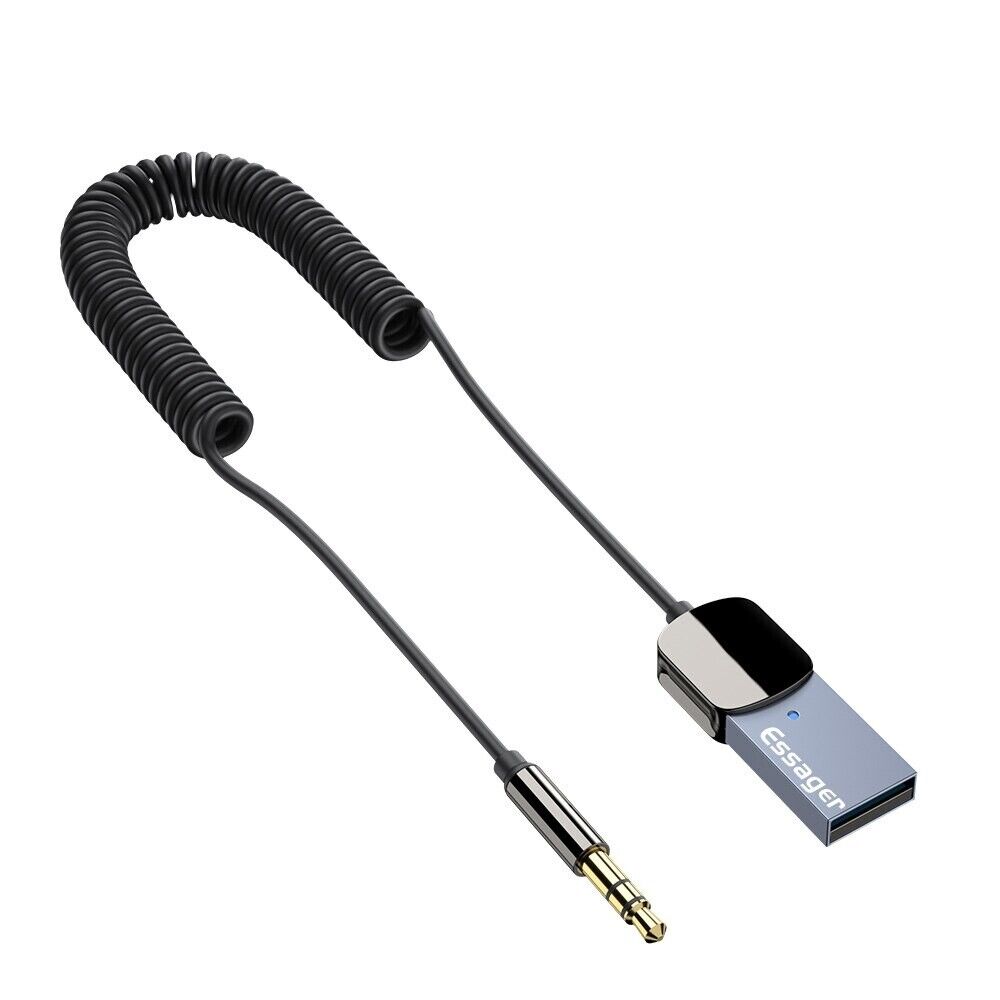 Essager Bluetooth Aux Adapter Dongle USB To 3.5mm Jack Car Audio