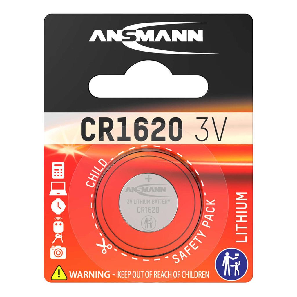 ANSMANN Lithium Coin Cell Battery 3V 70mAh CR1620